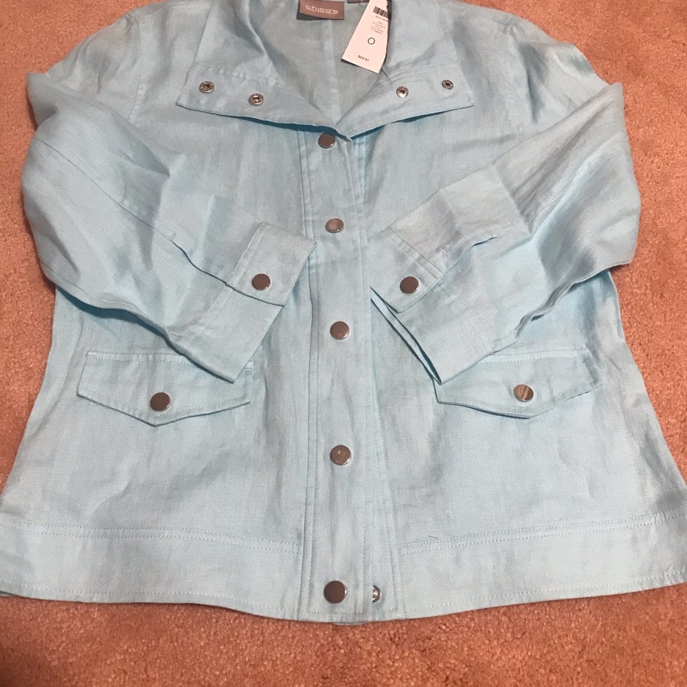 Chico’s linen jacket - Picture 3 of 10